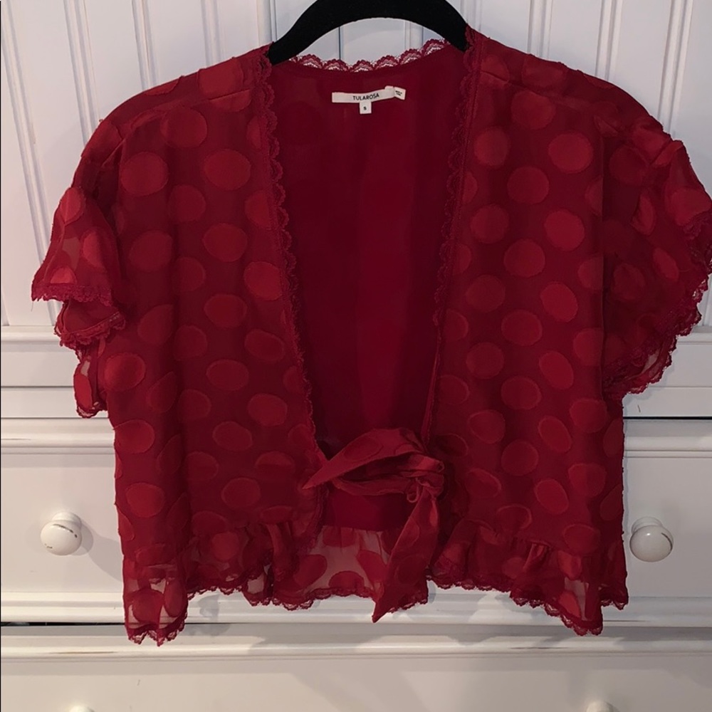 Red blouse